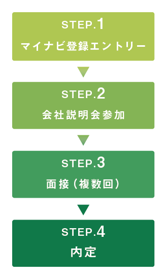 通常の選考スケジュール